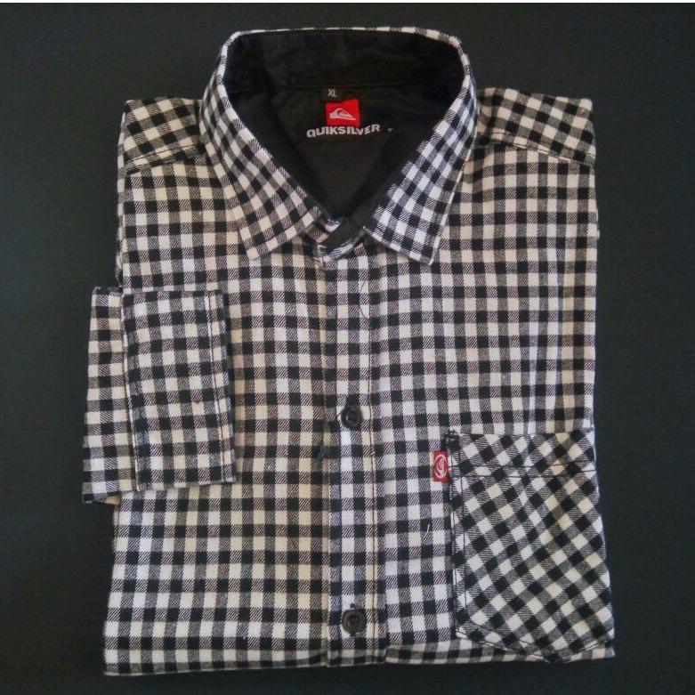 Divisi Flannel Kemeja Flanel Lengan Panjang Pria Kotak-Kotak Premium