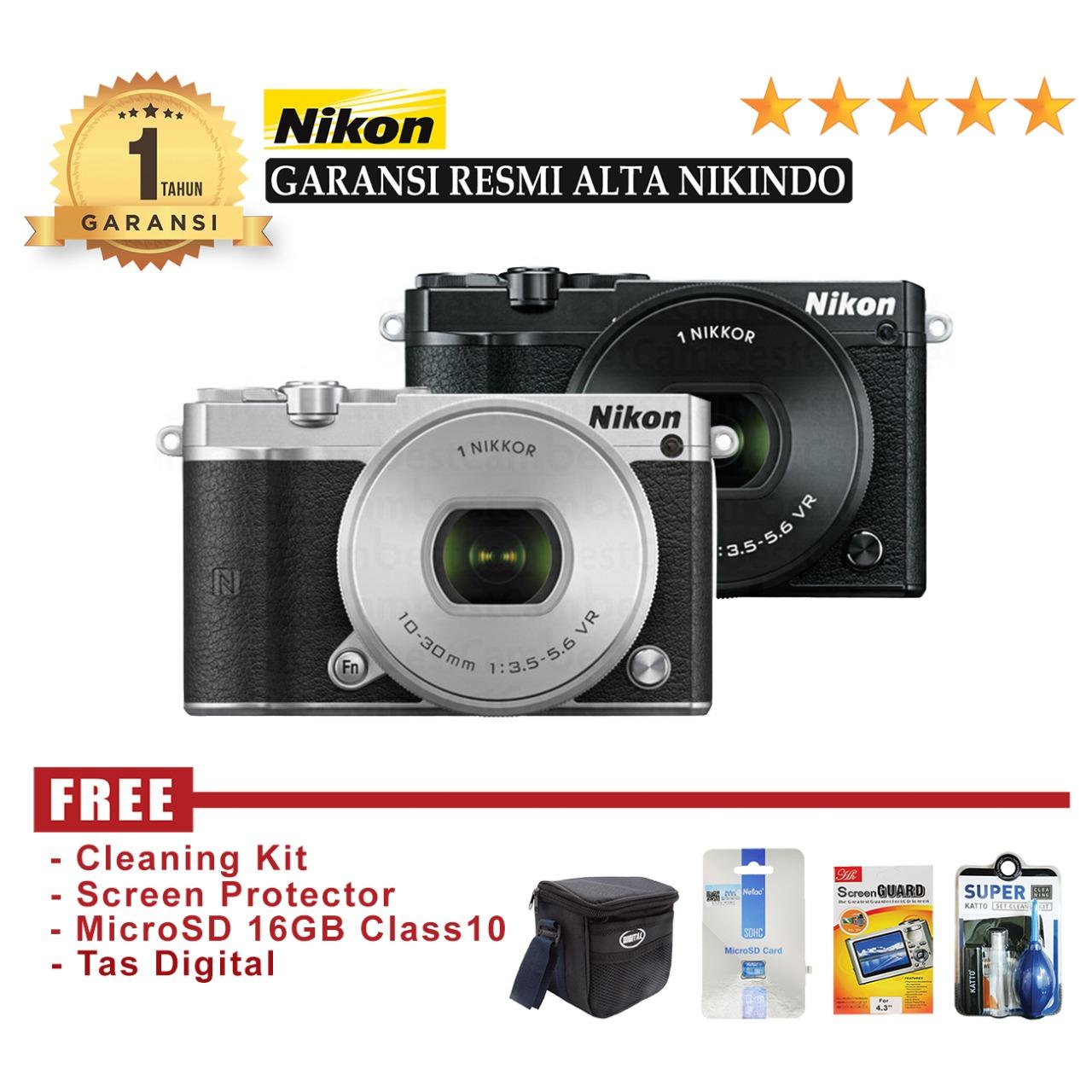 Nikon 1 J5 Lens 10-30mm 23 MP GARANSI RESMI - FREE Accessories