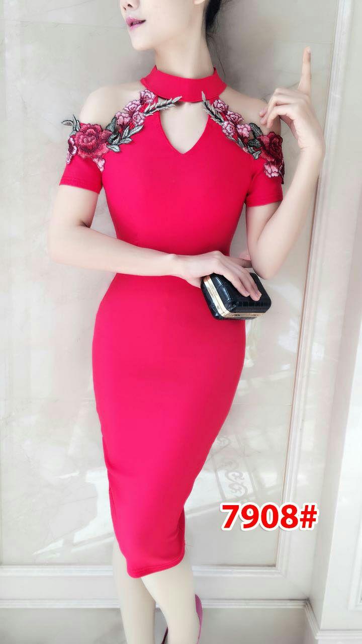7908# baju pesta import / baju seksi / baju pesta selutut / baju sabrina / dress fashion import