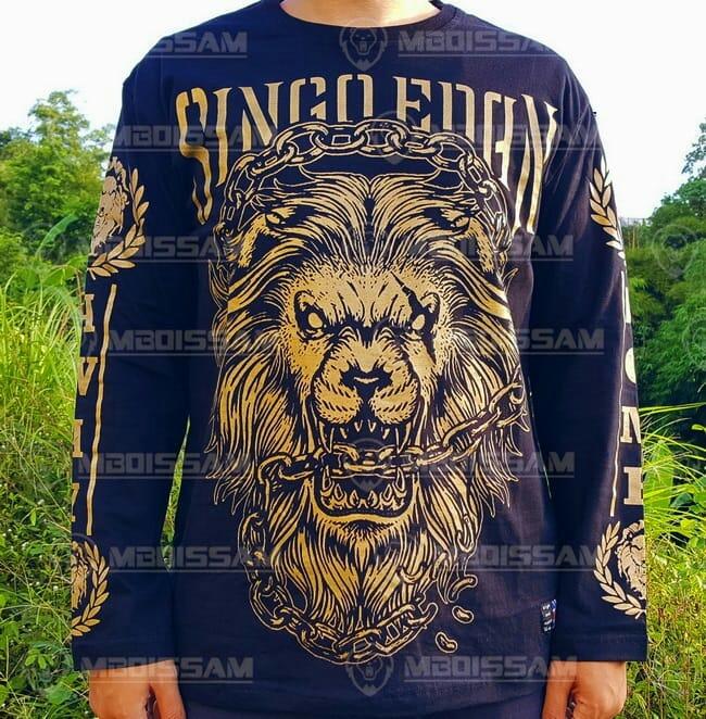 Baju Kaos Jersey Suporter Arema Lengan Panjang