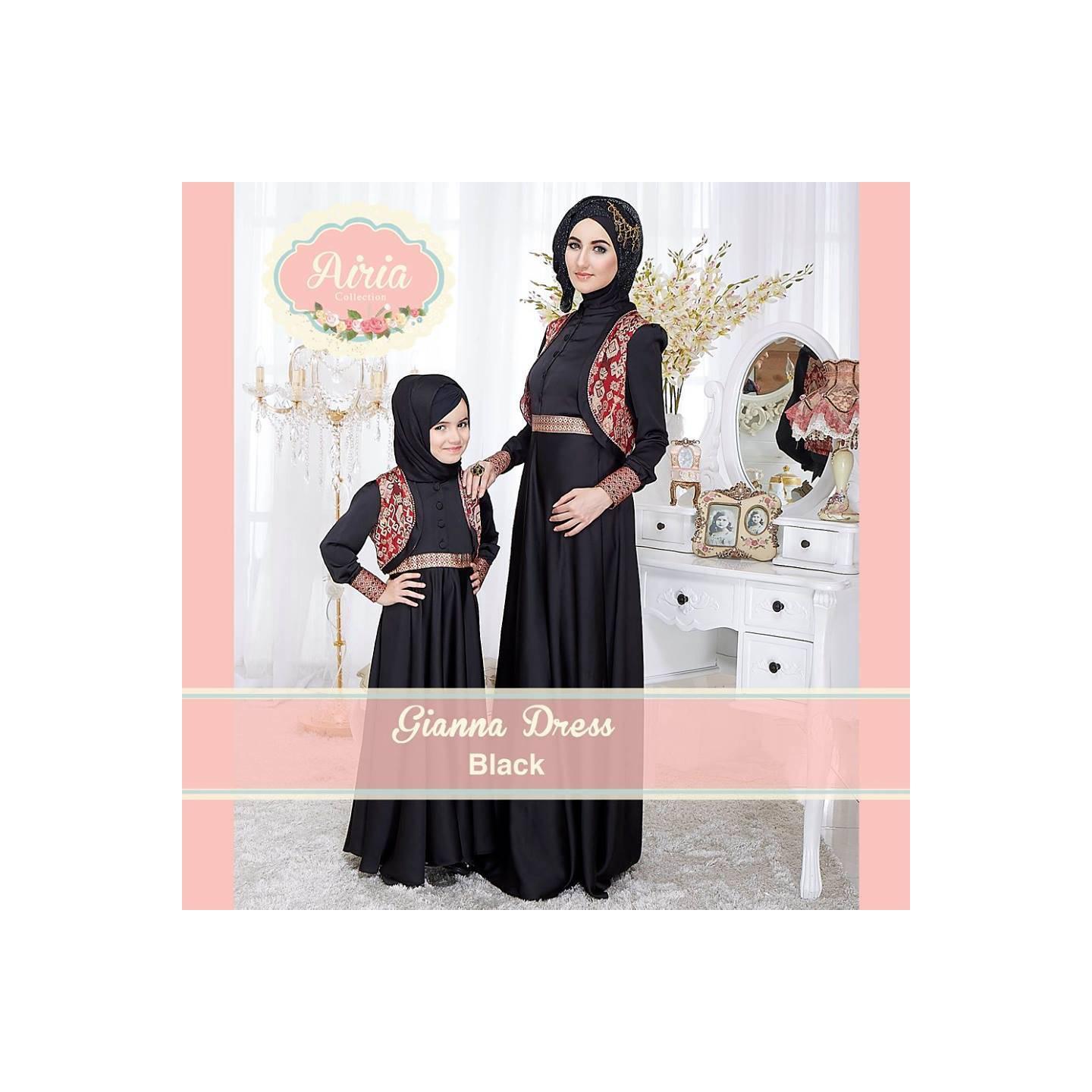 Rana Gianna Dress/Gamis Pesta/Baju Muslim Couple