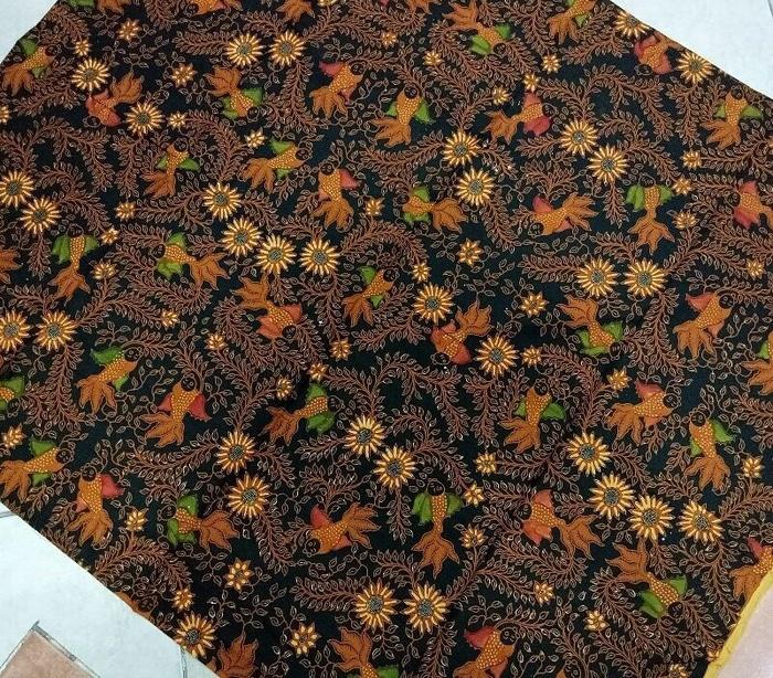 Kain batik solo cabut colet kembang uler