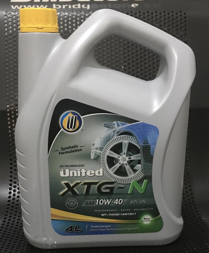 Oli Mesin Mobil United XTG-N 10w40 API SN Synthetic Formulation