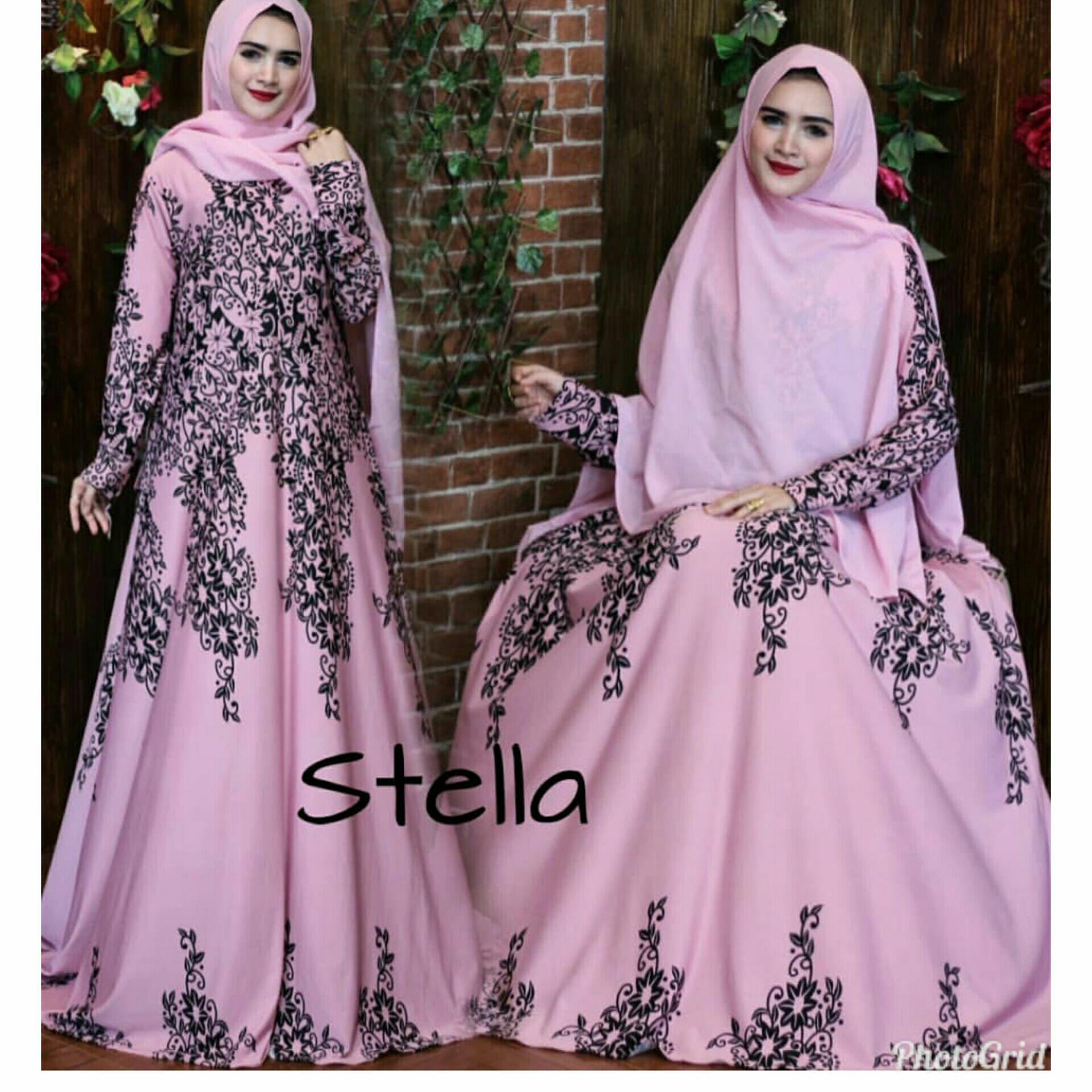 Nurulcollection-Baju dress gaun terbaru/gamis syari murah/gamis kekinian/gamis jaguard rubi/busui/klok 4m