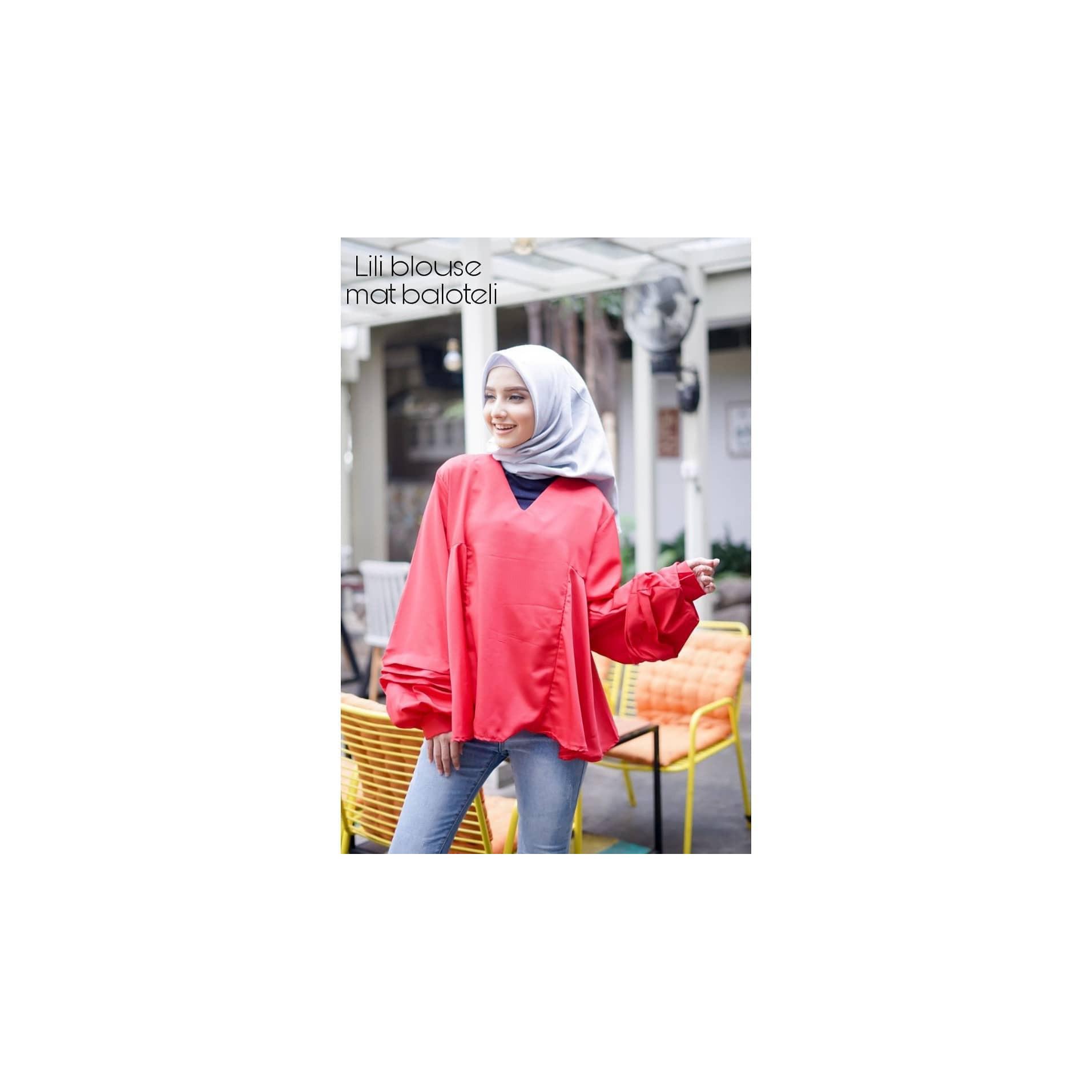 Blouse “SF LILI” Baju Panjang Muslim Hijab Moderen Pakaian Trand Baru 2018
