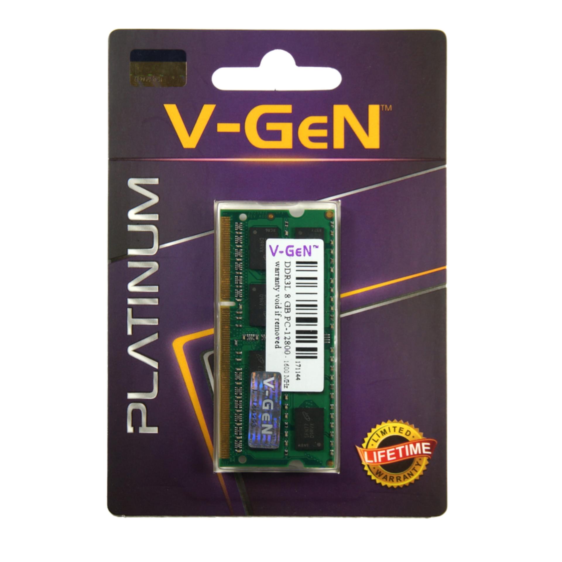 RAM DDR3 SODimm V-GeN 8GB PC12800/1600Mhz - Memory Laptop VGEN
