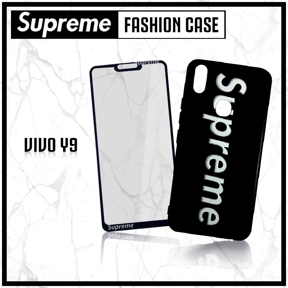 BCS Softcase Supreme Hitam Plus Tempered Phone Case New Vivo V9