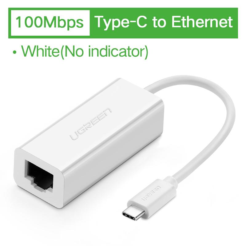 UGREEN USB C Network Adapter Type-C to 10/100/1000 Gigabit Ethernet LAN Adapter Compatible with Windows, Mac OS, Linux, Chrome OS for Samsung Galaxy S9/S8/Note 9 Apple MacBook Pro 2016, HP ENVY,Lenovo, Dell XPS, Chromebook Pixel