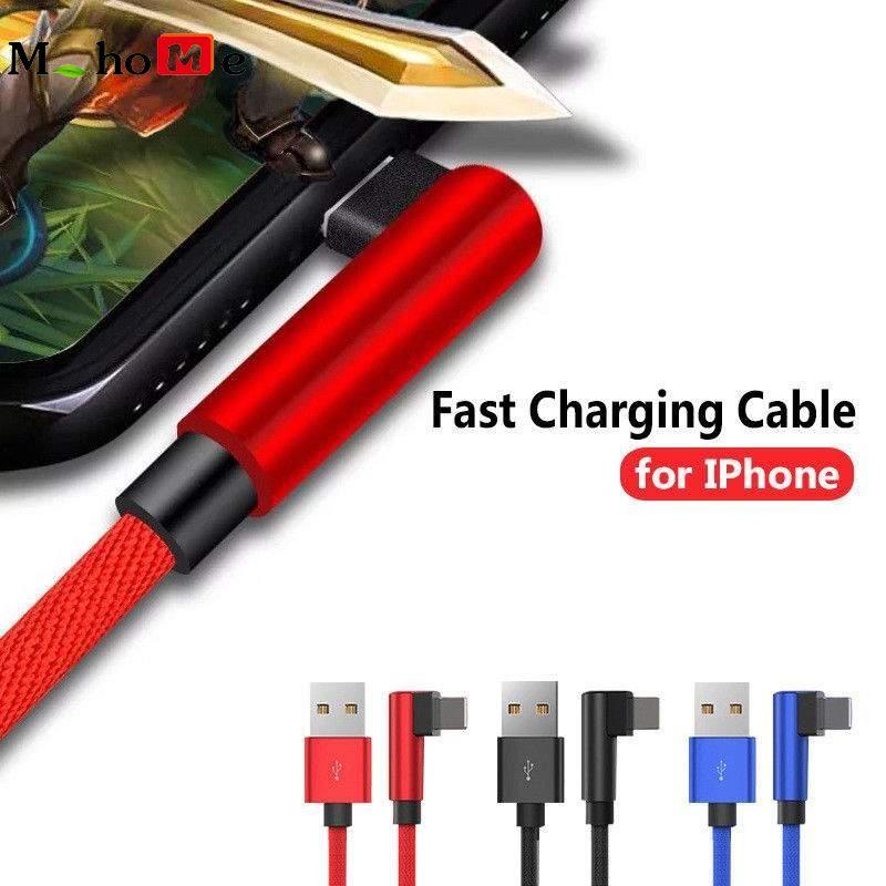 M_home Kabel USB untuk iPhone Apple X 8 7 6 5 6 S PLUS Kabel Cepat Kabel Pengisi Daya Telepon Seluler Adapter Kabel Pengisi Daya USB Kabel Data (1 M)