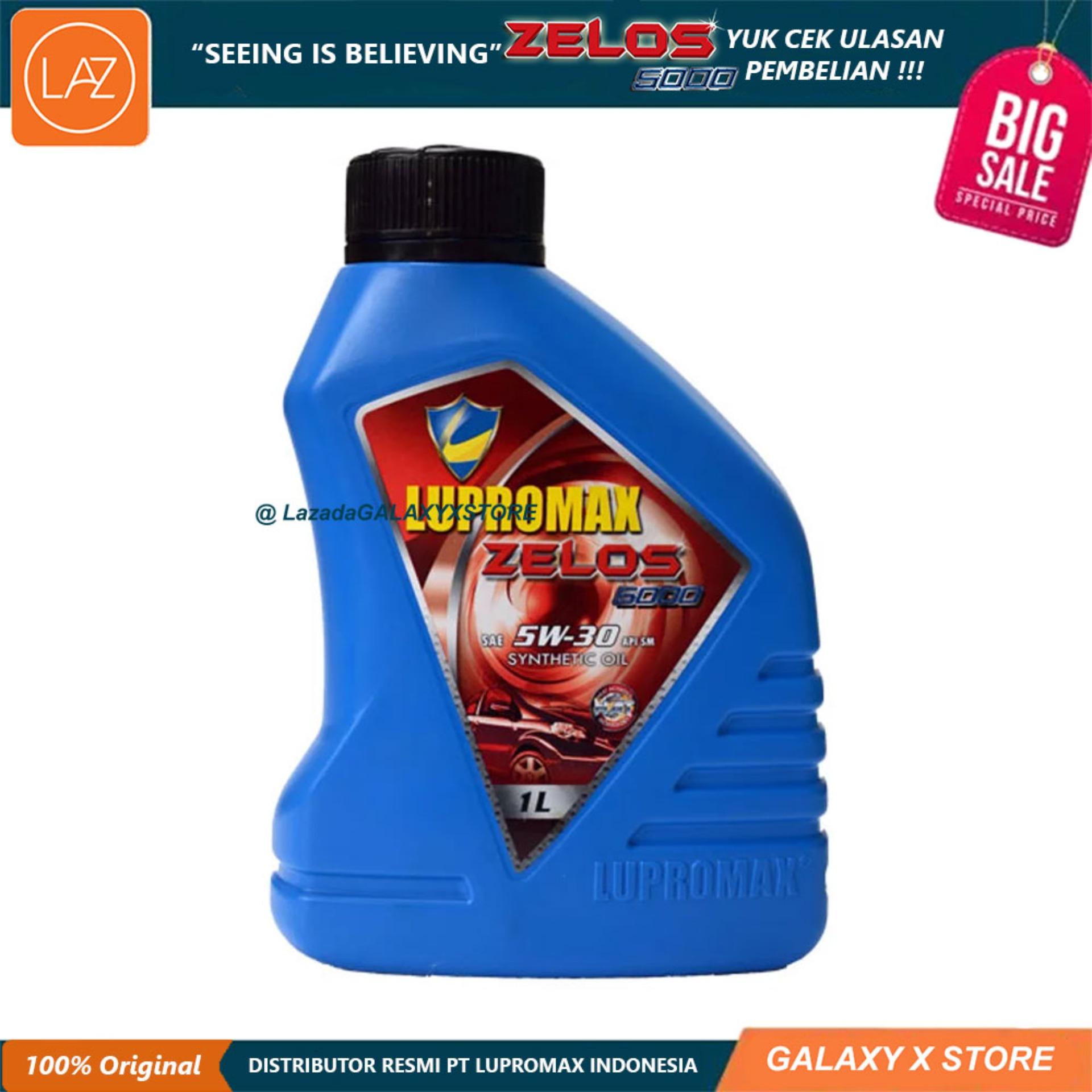 Lupromax Zelos 5000 5W30 API SM Oli Mobil - 1 Liter Otomotif Minyak Pelumas Oli