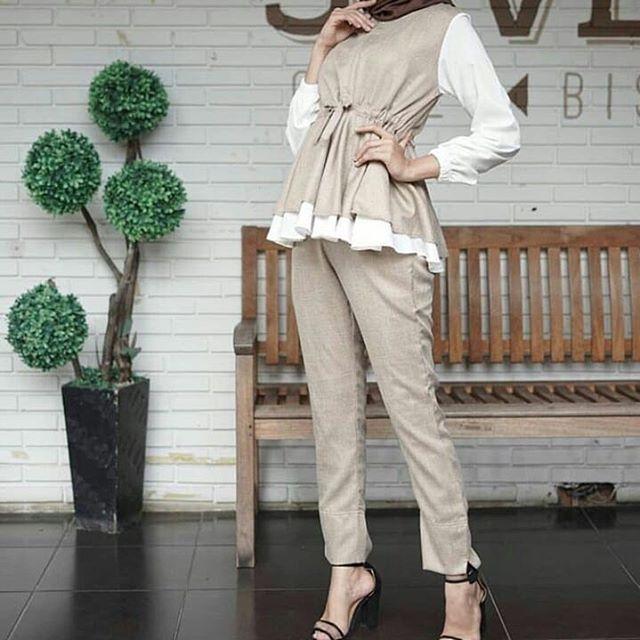 TJK Fashion LOVIMAL Set + Celana Rok Overall