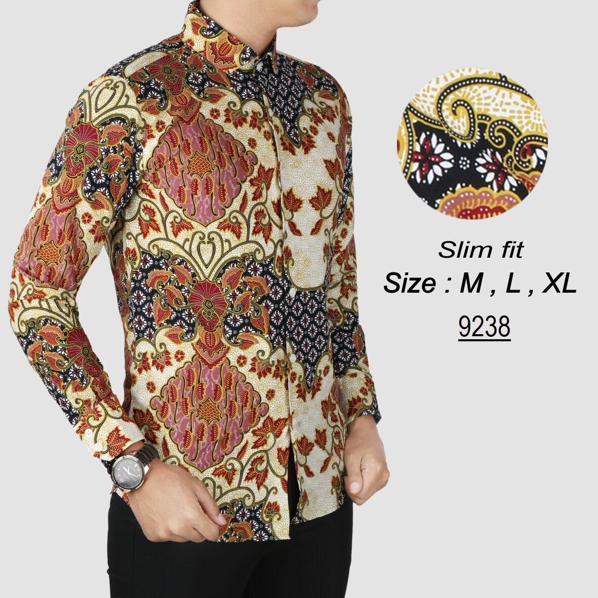 Batik Pria Modern Kemeja Pria Slim fit 9238