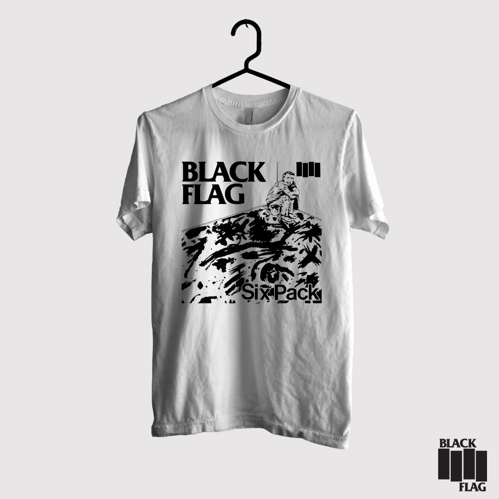 Gracestore - Kaos T-shirt Distro Premium Doraemon Sorry - Hitam. Source · Kaos Black Flag - Six Pack
