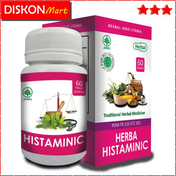 Kapsul Histaminic Herbal Indo Utama, Obat Gatal Selangkangan, Kulit, Eksim Exim