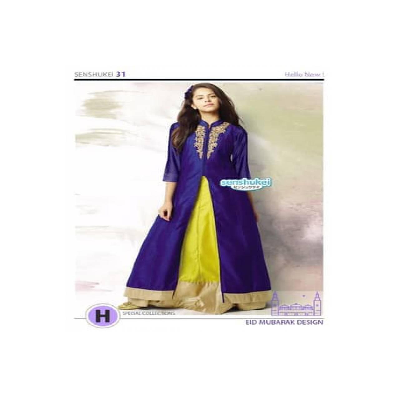 BAJU MUSLIM GAMIS INDIA SENSHUKEI 31 H DRESS LEBARAN ANAK 8-13 TAHUN