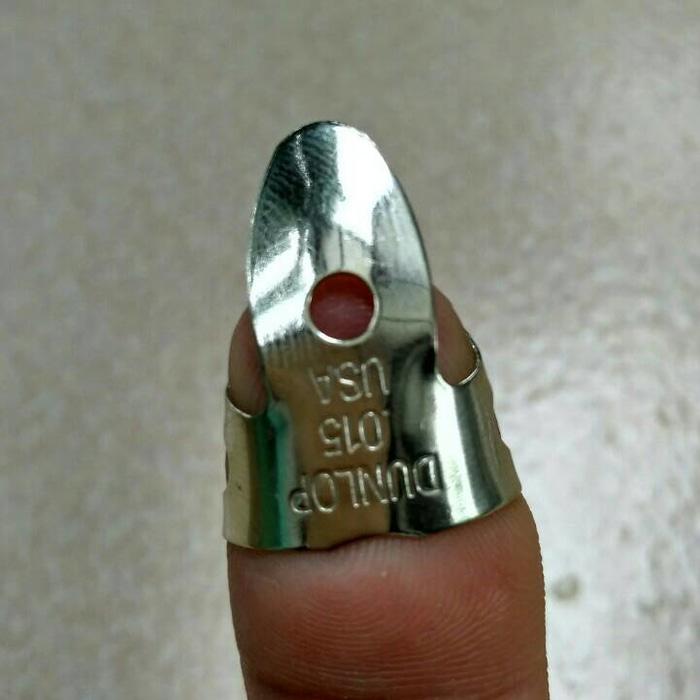 NEW Pik Jari Dunlop MINI Nickel Silver Finger Pick .015 inch PROMO