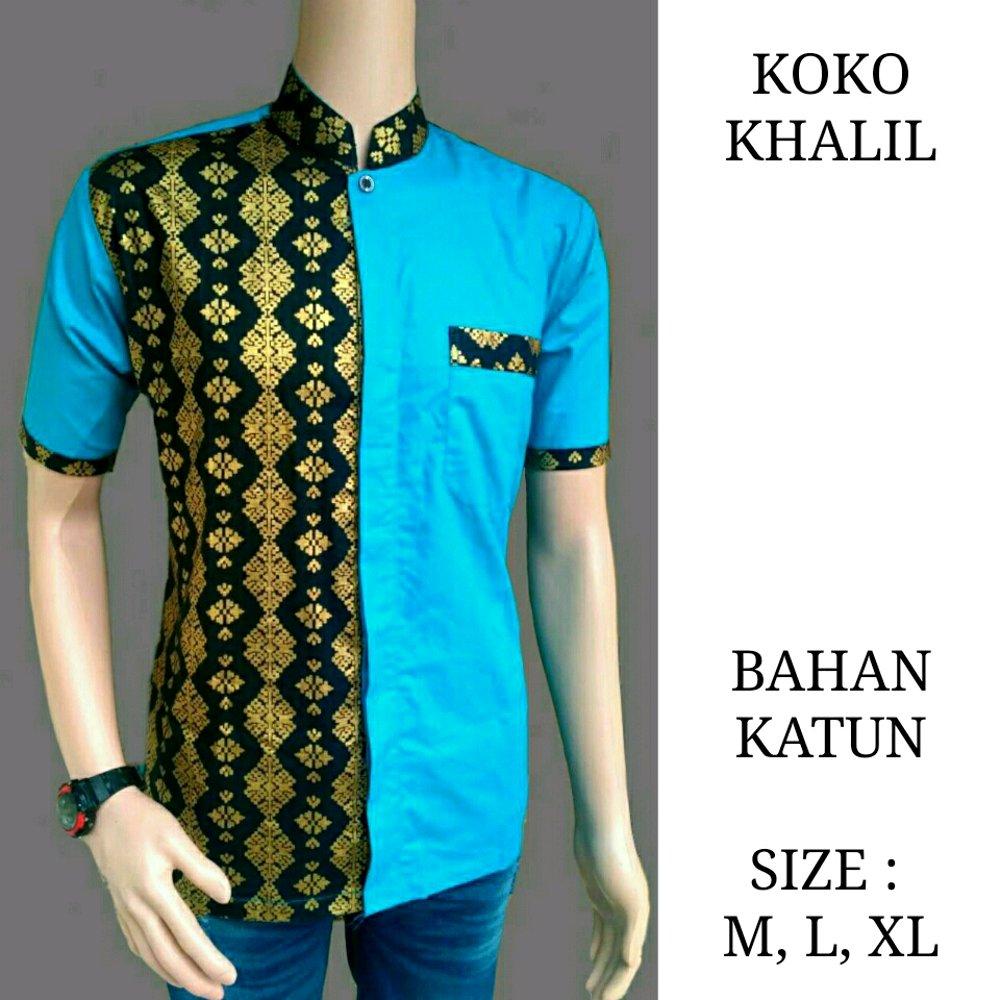 Koko khalil - koko - koko batik - baju koko - batik - batik pria - batik kantor - seragam batik di lapak Batik Gaul Pekalongan nur_janah2611