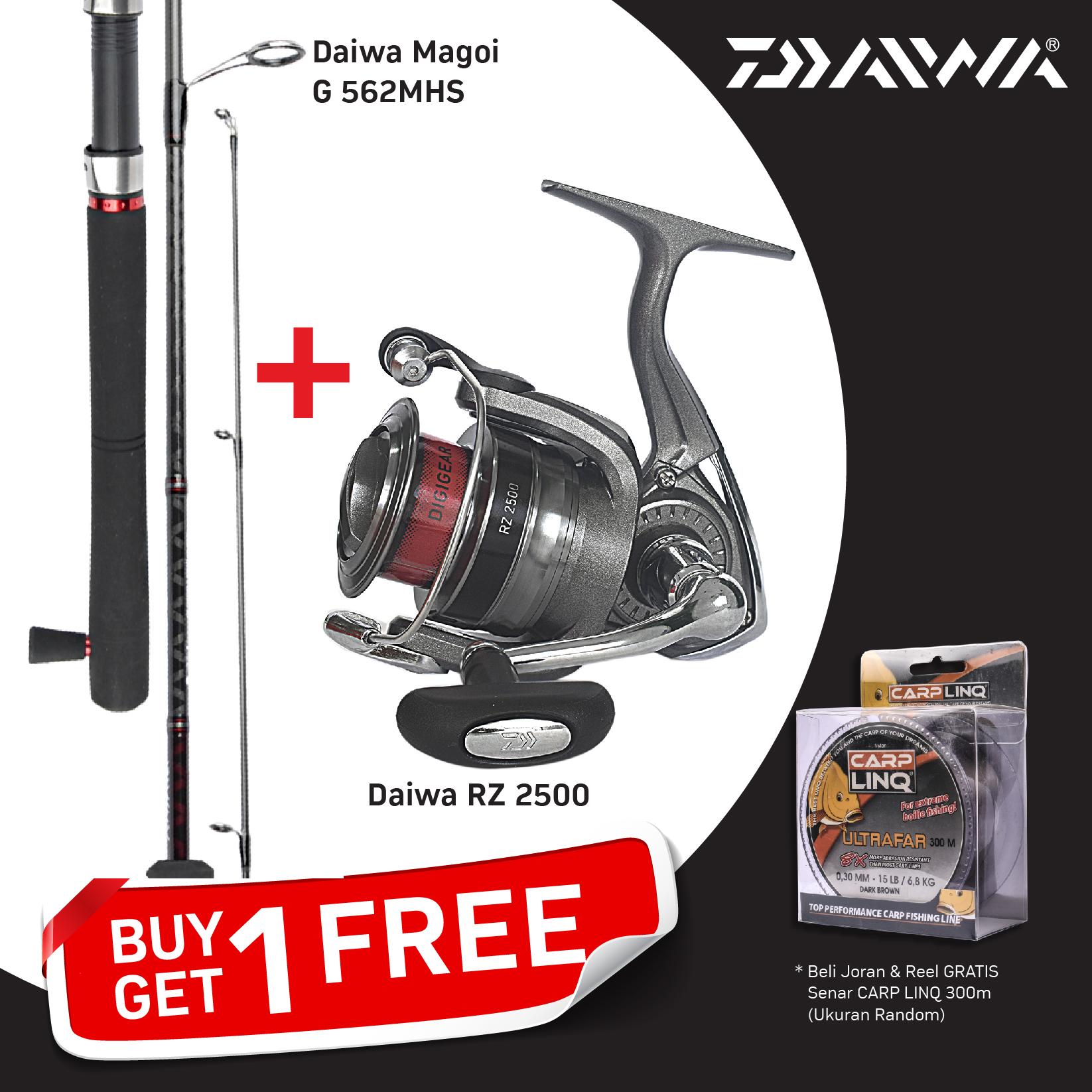 BUY 1 GET 1 - Beli Joran GRATIS Reel dan Senar Daiwa Series