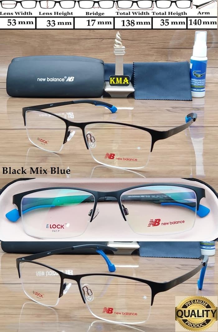 Hot Item!! Frame Kacamata Minus New Balance Elock Metal Pat.P Frame Sport Premium - ready stock