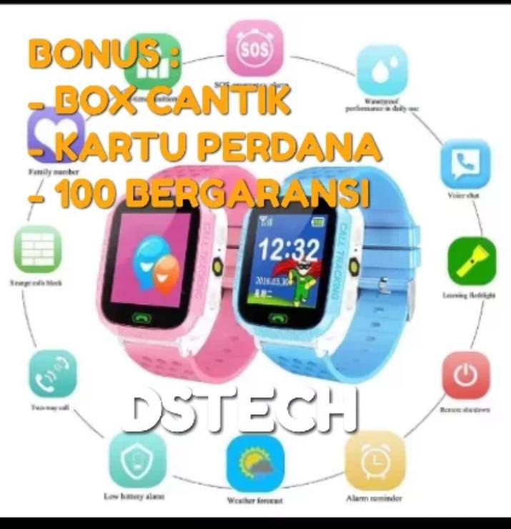 GROSIR Smartwatch KIDS Jam Tangan GPS DSTECH D16 Jam Pelacak bisa nelpon dan Walkie Talkie Q50 Q60 Q80 Q90