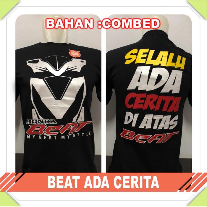 Kaos Baju racing Beat ada cerita - Hitam, L