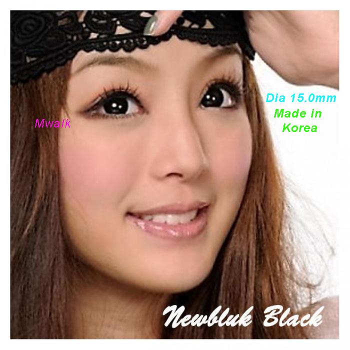 Newbluk Softlens - Black + Gratis Lenscase