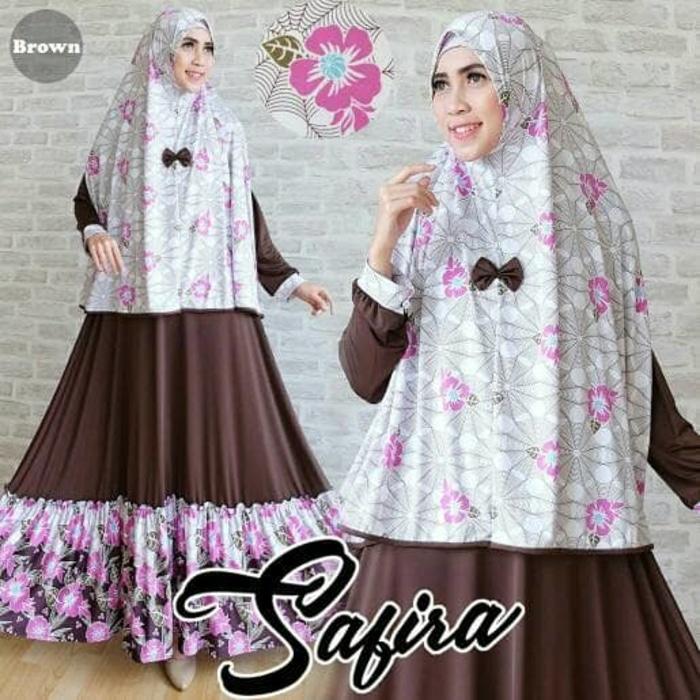 BAJU BUSANA MUSLIM GAMIS INEKE SYARI PURPLE PLUS HIJAB NO PED.