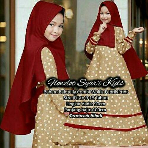 Kafis shop - Kid Nana Syari - Stelan Gamis Anak