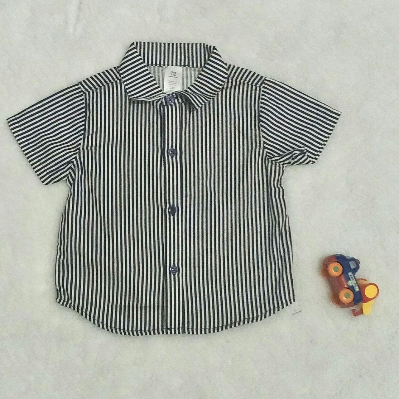 Hem Bayi / Kemeja Bayi Garis Garis Katun Premium Limited Edition