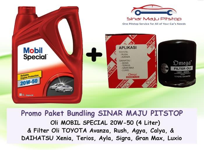 Paket EXXON MOBIL SPECIAL 20W-50 & Filter Oli DAIHATSU XENIA & TERIOS