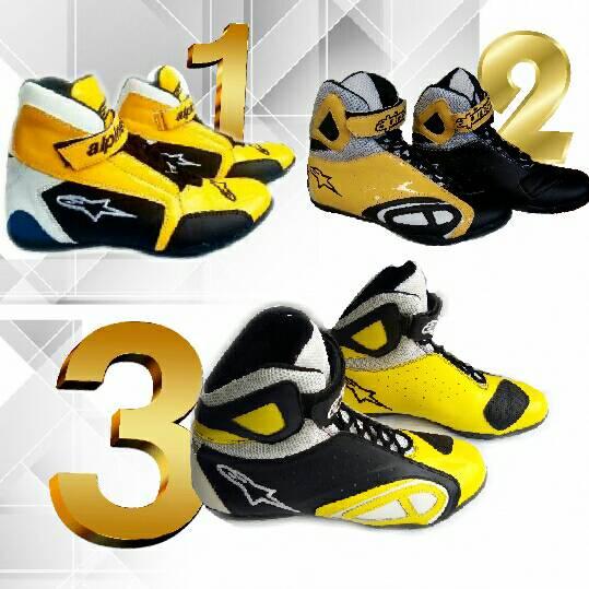 sepatu drag touring alpinestar edisi kuning
