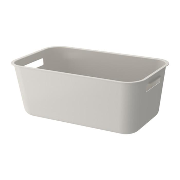 IKEA GRUNDVATTNET Baskom untuk bak Cuci Piring 23x39 cm, abu-abu