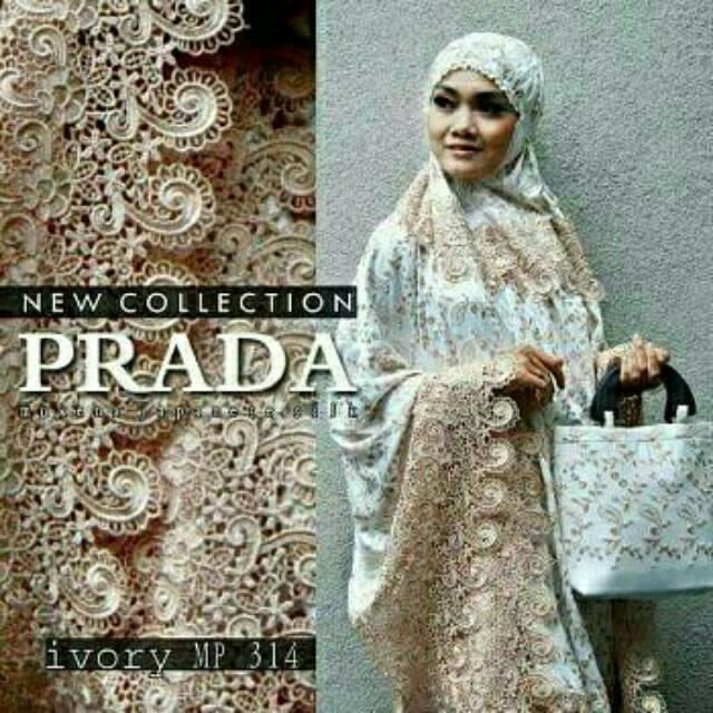 Mukena premium morocco bahan sutra bordir kombi renda mewah ada blink dan tas