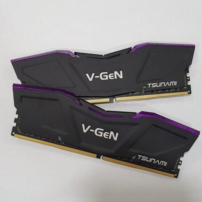 RAM DDR4 V-GeN TSUNAMI 16GB 3200MHz CL16 (2X8GB) - RAM GAMING OC VGEN - DISKON