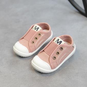 Bandingkan Toko 2018 model baru musim semi anak-anak sepatu belajar jalan Pria dan wanita Petpet Warna Permen Korea Selatan Ringan Sepatu kanvas Pijakan ...