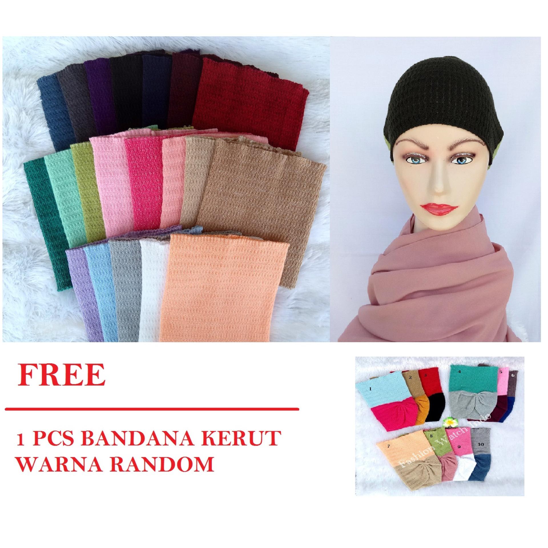 10pcs Bandana Ciput Inner Rajut Premium