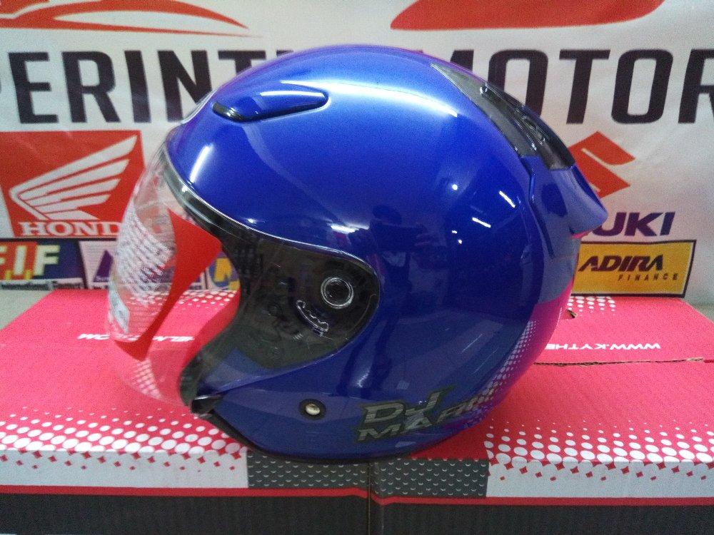 Helm KYT Dj Maru Solid Half Face BLUE
