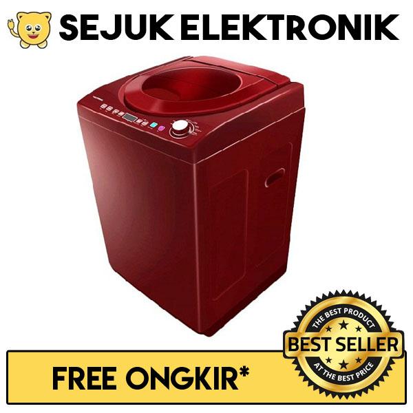 Polytron PAW 7512M Mesin Cuci Top Loading 7.5 Kg - Maroon (khusus JADETABEK)