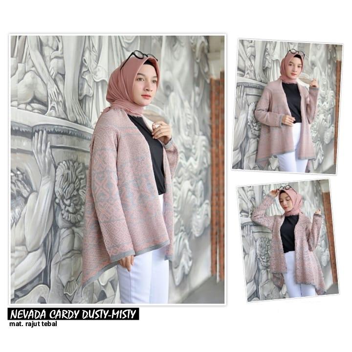 NEVADA KARDIGAN ||| nouska shop ||| Grosir Jaket Sweater Baju Atasan Blouse Rajut Hijab Terbaru Kekinian Cewek Wanita Murah