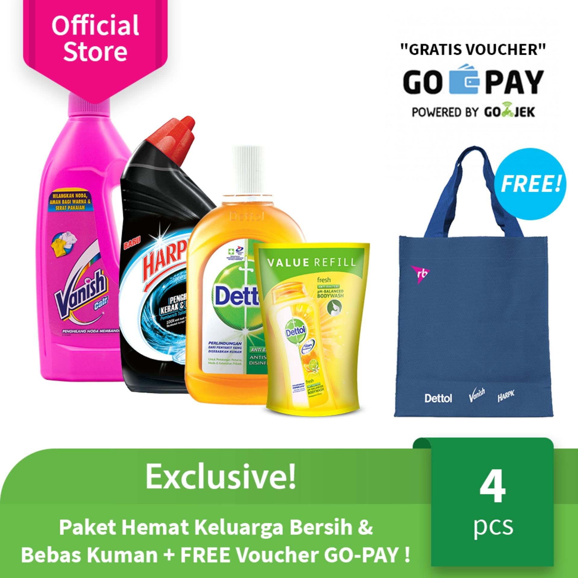 Exclusive! Paket Hemat Keluarga Bersih & Bebas Kuman + FREE Voucher GO-PAY ! (B)