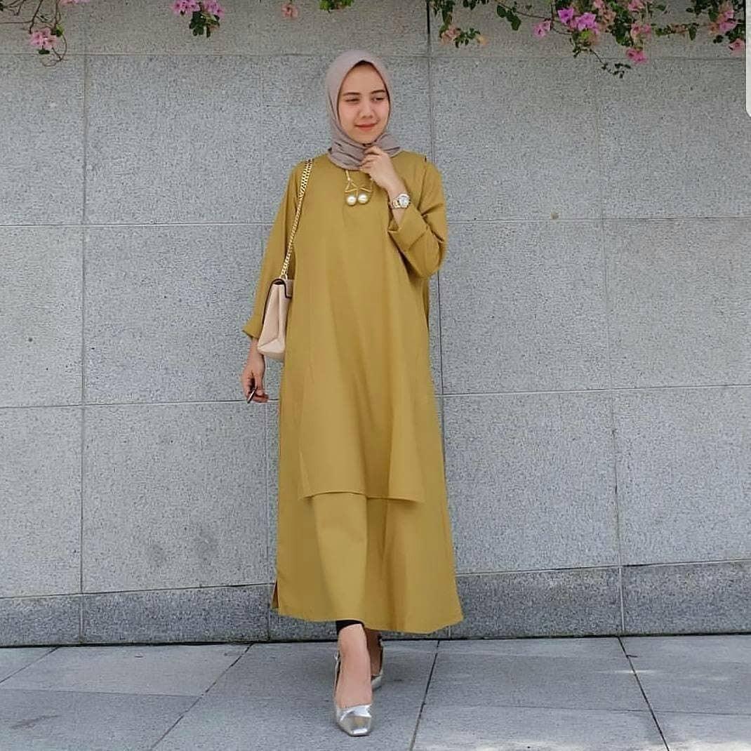 TOF Gamis Wanita Gamis Syari Dress Wanita Muslim Murah CAREY DRESS