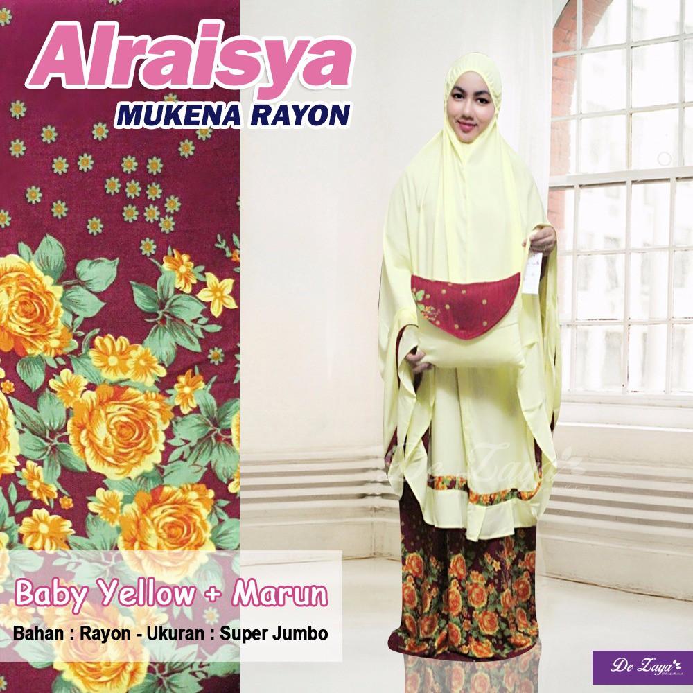 Mukena Bali Rayon Jumbo Premium Alraisya Season 1 - Mukena Bali - Mukena Rayon - Mukena Murah (Baby Yellow + Green)