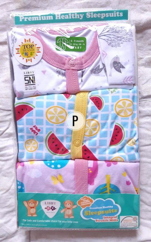 Baju Anak Bayi Sleepsuit Libby 6-9 bulan Jumper Tutup Kaki