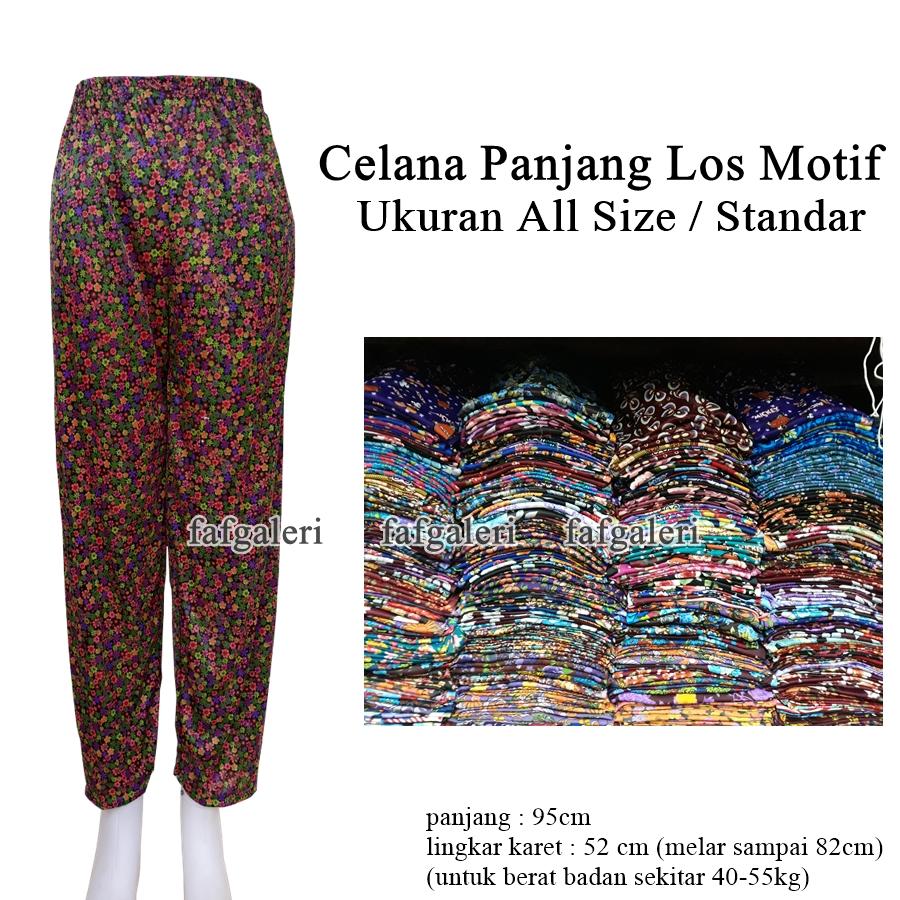 Celana Panjang Motif Model Los All SIze Celana Santai - Celana Panjang Anak Remaja Dewasa Celamis Celana Dalama Gamis Busana Muslim Muslimah
