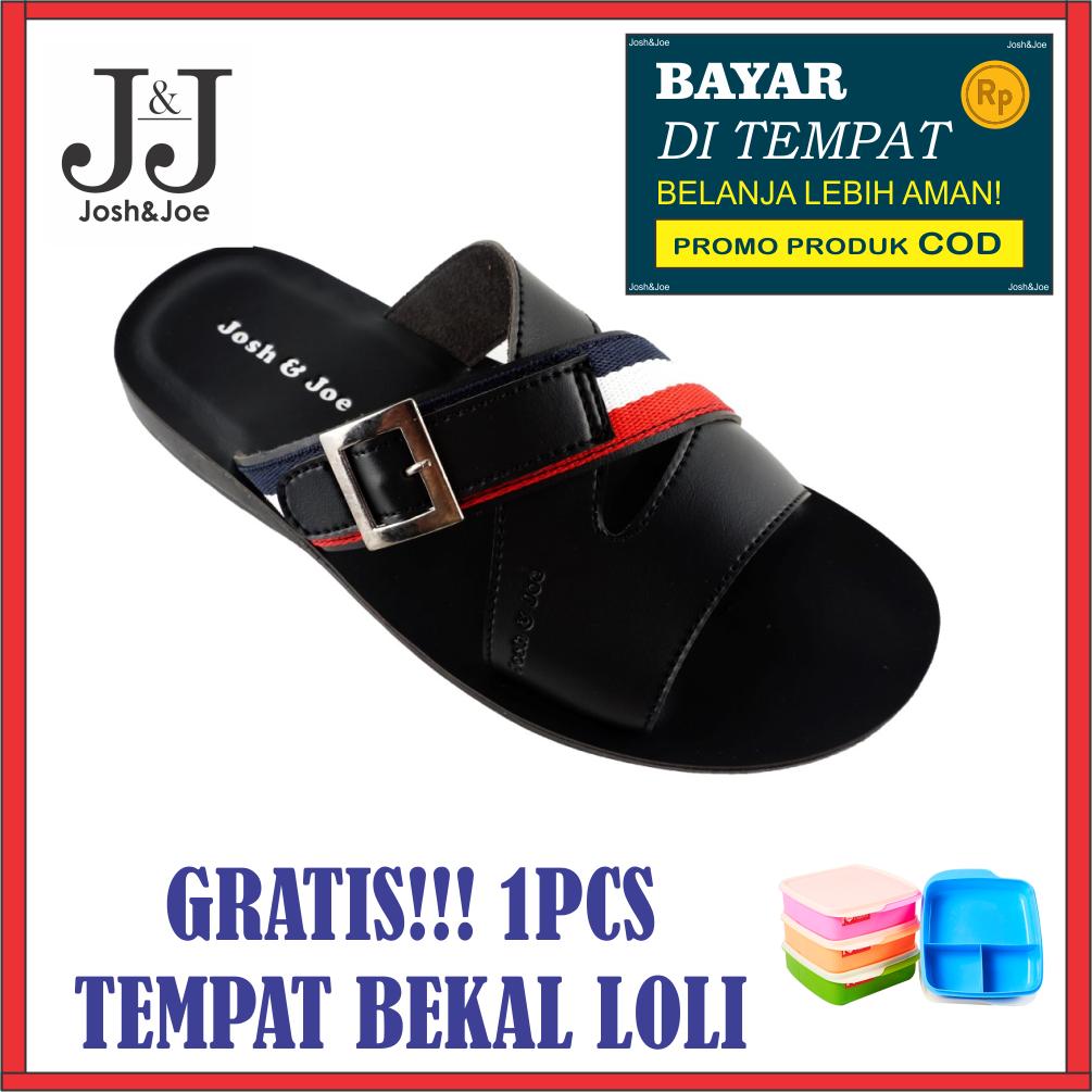 Josh&Joe / fashion pria / sandal murah / sandal pria / sandal pria kulit / sandal pria casual / sandal pria dewasa / sandal gunung pria/ sandal jepit pria 13GSBK LOLI