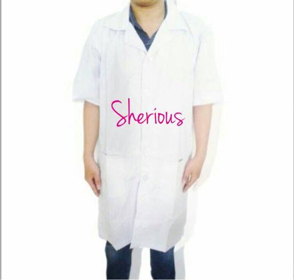 Jas Lab - Baju Lab - Jas Praktikum Laboratorium Lengan Pendek