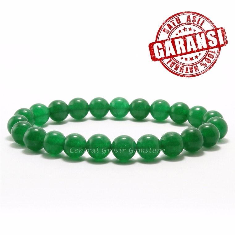 NEW PROMO Perhiasan Aksesoris GELANG BATU NATURAL GREEN AVENTURINE ORIGINAL STONE BRACELET GUARANTEE Murah