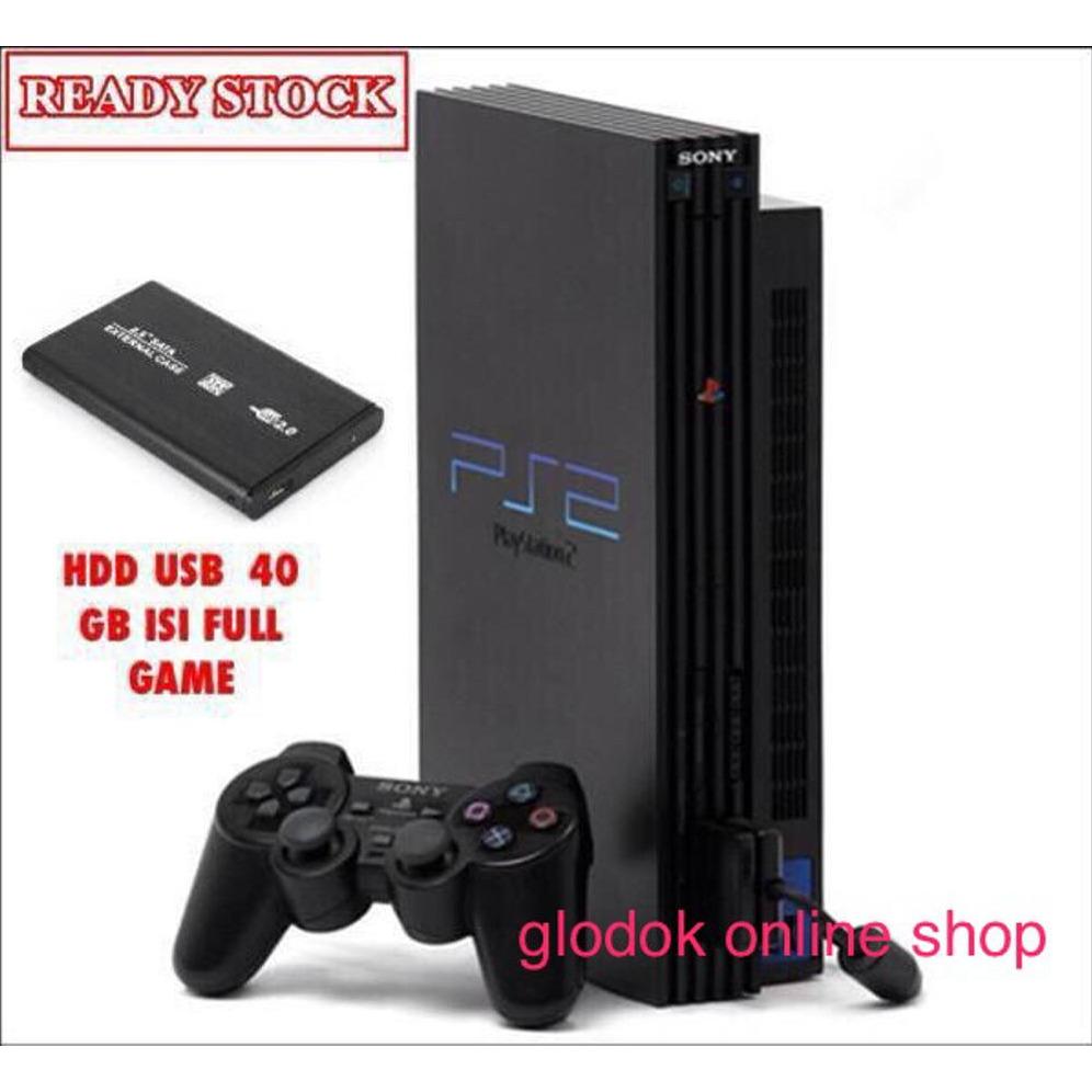 playstation2 .ps2 fat hardisk 40gb ekternal paket lengkap