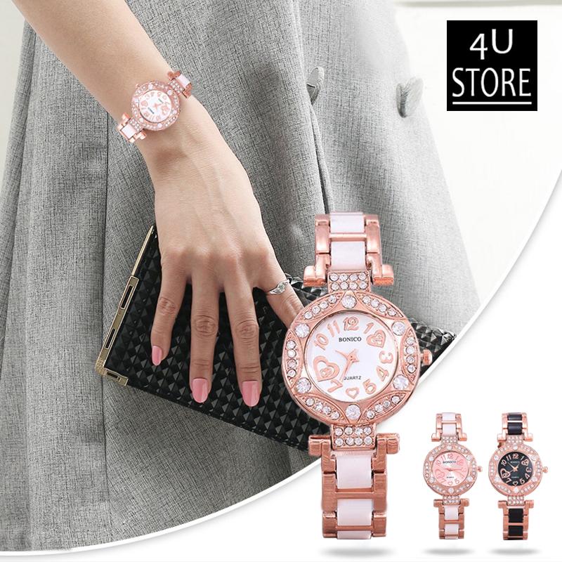 Bonico-Jam Tangan Fashion Wanita-83010-Imitation Ceramic Band - 4U-Store