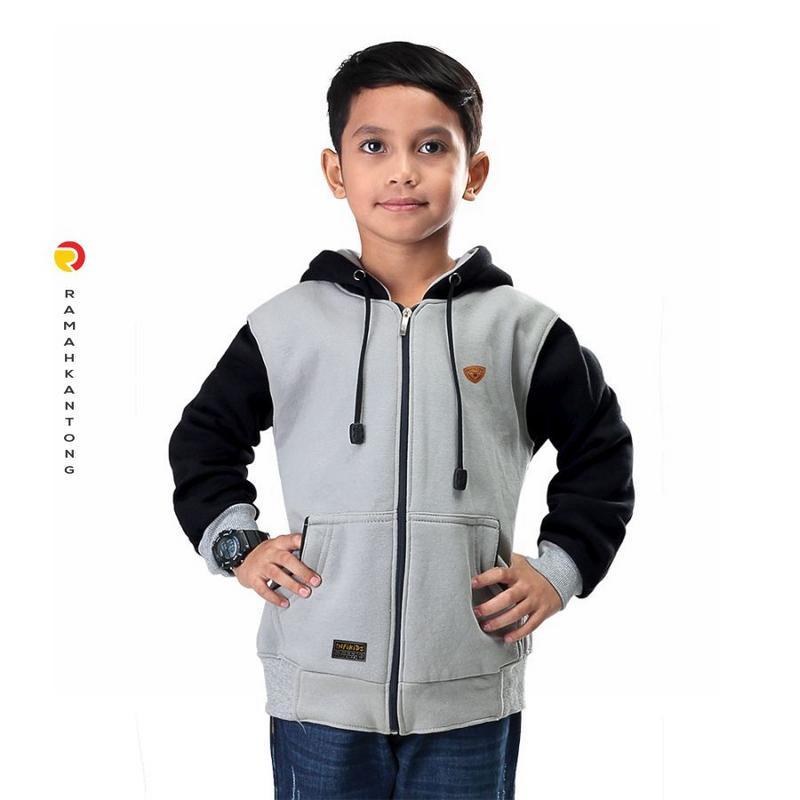 INFIKIDS Jaket Anak Laki Laki Umur 6 - 12 Tahun IBR 435-182 Abu